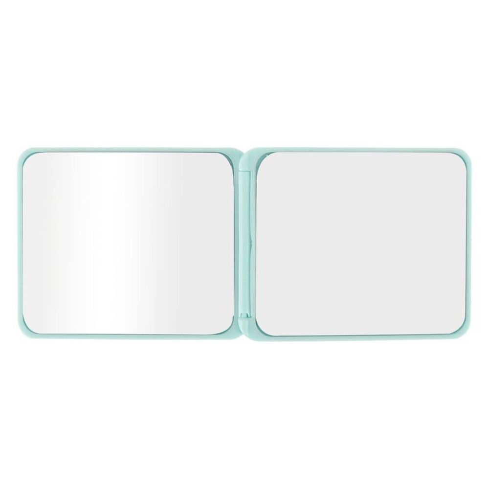 Square Compact Mirror Cosmetic Mirror for Travel Vacation Green